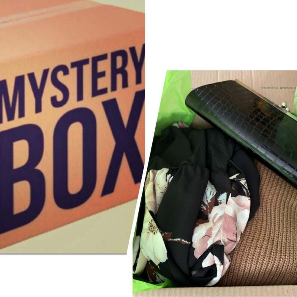 MYSTERY BOX WOMENS “sz M” CLOTHING 7 PIECE BUNDLE FOR RESALE Or SELF MB43